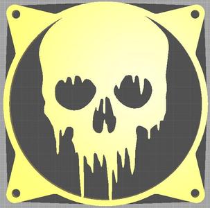 Melting Skull Fan Grill