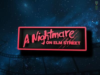 Nightmare on Elm Street Cinema Film Room Sign Box