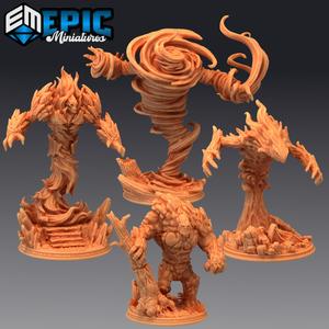 Elemental Prime Set / Ancient Four Elements / Air Water Earth Fire Element Primordial