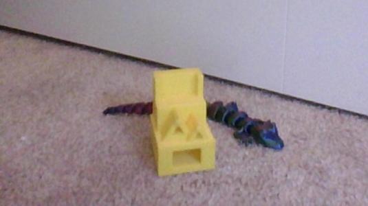 Main Room of Simple House for 3D Printed Toys