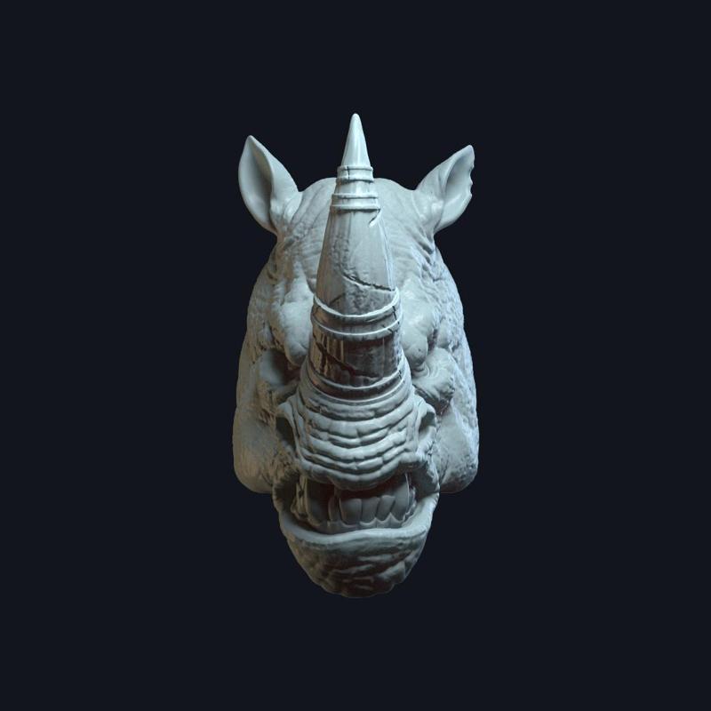 Rhinheart v4 Action Figure Head
