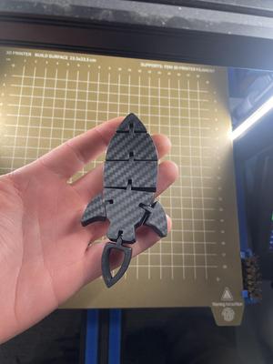 Flexi-Rocket Keychain
