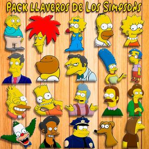 SUPER PACK LLAVEROS DE " LOS SIMPSONS " - KEY CHAIN