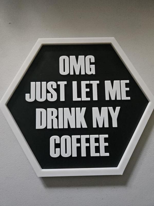 OMG Just let me drink my Coffee 4 piece Coaster Set 