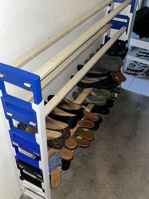Stackable Shoe Rack 4 Foot or more.