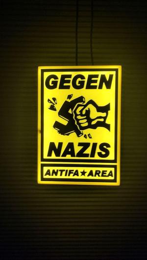 Lampe Gegen Nazis Antifa Area