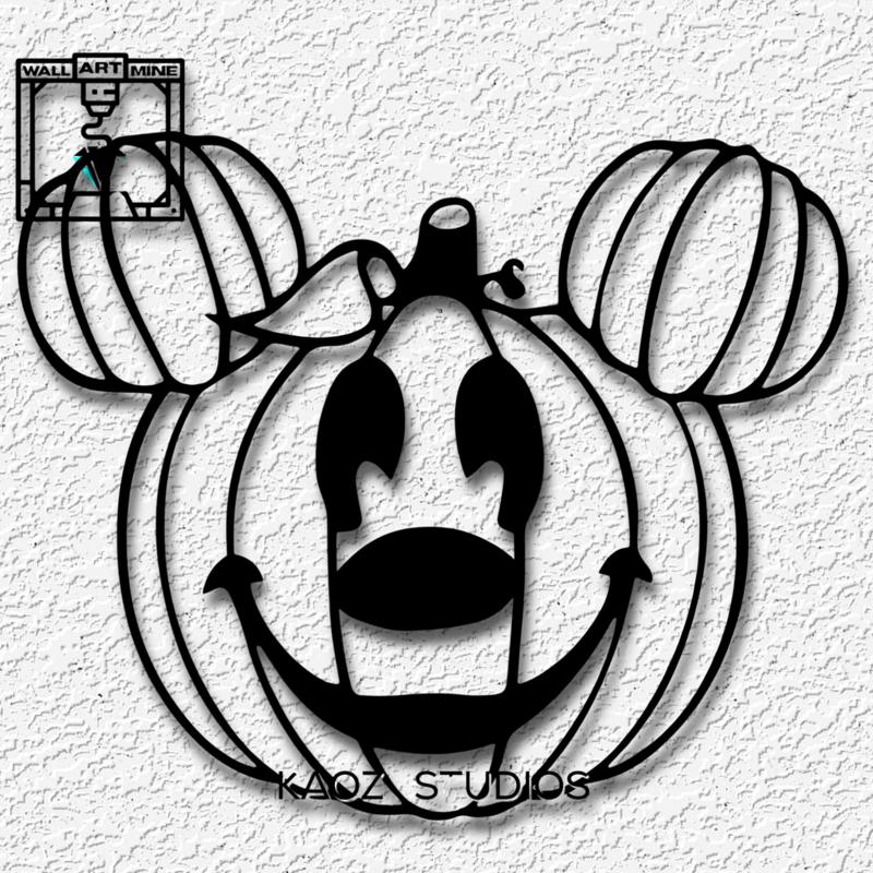 mickey mouse pumpkin disney jackolantern fanart