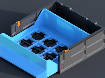 GEN2 2x1 Gridfinity Magnet Double Drawer - MINI