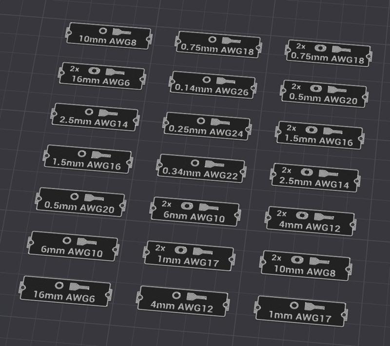 Printable Label "Ferrules" for Gridfinity Bins by Pred