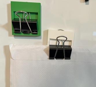Binder Clip to Fridge Magent Adapter