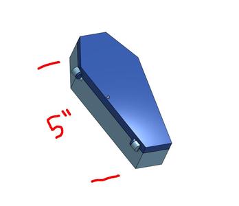 Vampire coffin 5in tall 2.2in wide
