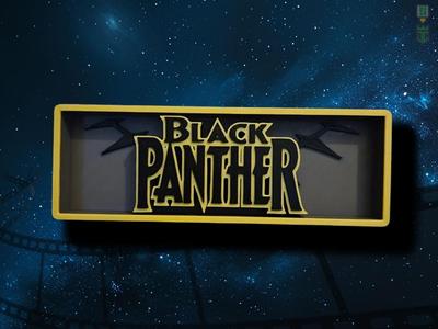 Black Panther Cinema Film Room Sign Box
