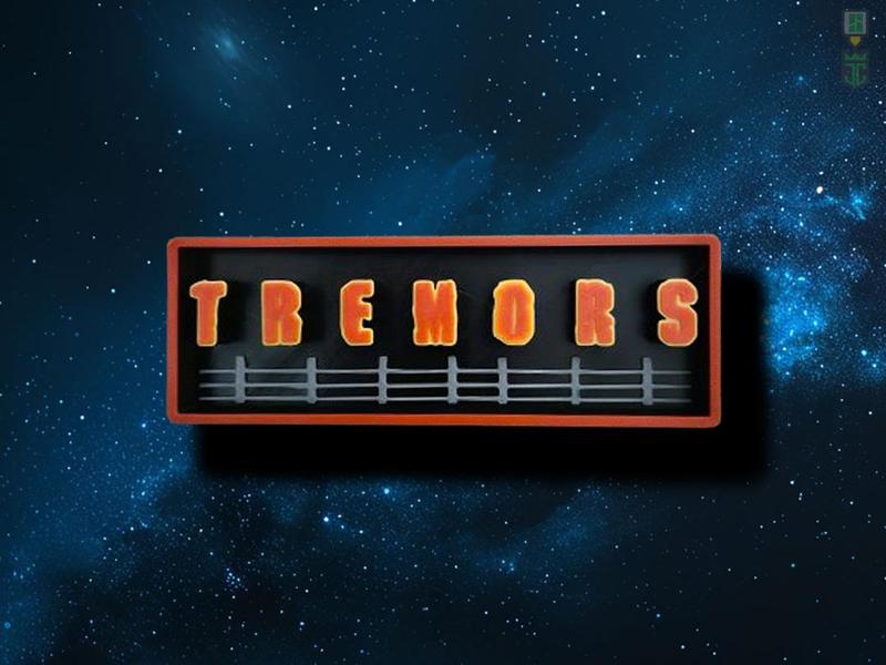 Tremors Cinema Film Room Sign Box