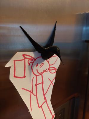 Low Poly Humming Bird Fridge Magnet