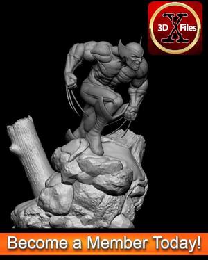Wolverine - Marvel  X-men Statue - 3D Print File