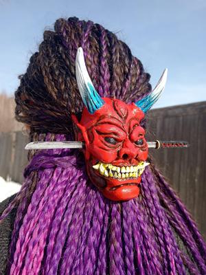 Demon Mask Hairpin