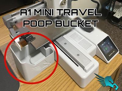 A1 Mini Travel Poop Bucket (Attached, Removable)