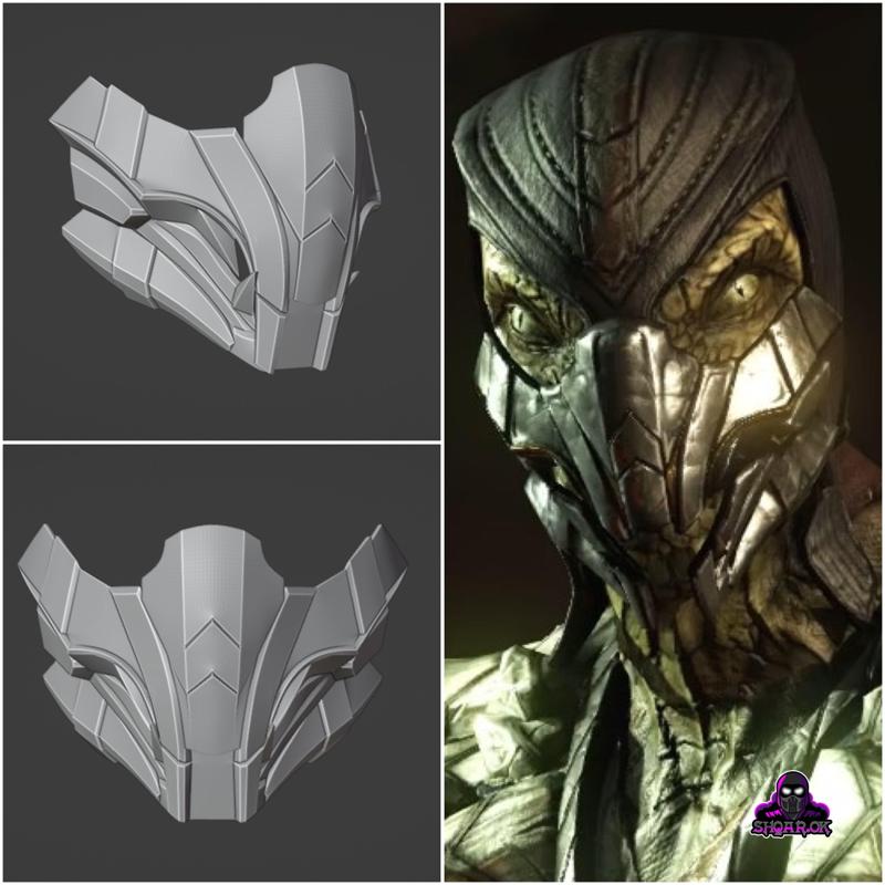 Reptile mask from Mortal Kombat X