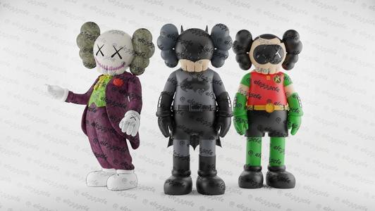 Kaws Joker x Batman x Robin for Print