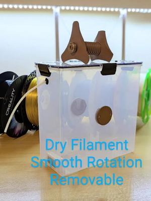 Smooth Feeding, Dry Filament: Dry Box Spool Holder   
