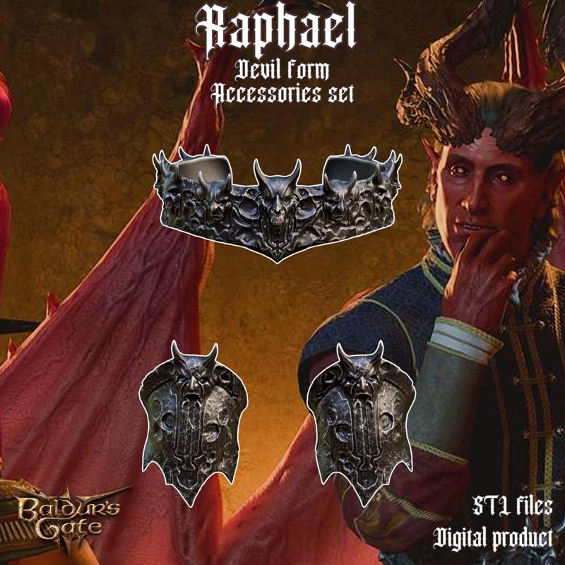Raphael Devil Form Fantasy Accessories Baldurs Gate 3