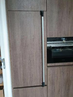 Fridge handle bracket (renter sorta friendly)   