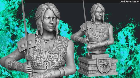 Witcher Ciri Bust