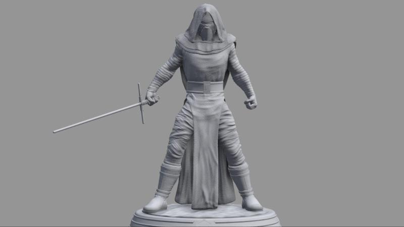 Star Wars - Kylo Ren Sith Lord 3D Print Diorama