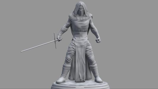 Star Wars - Kylo Ren Sith Lord 3D Print Diorama