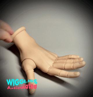 WIGGLISS - ARTICULATED HAND / 3D MODEL PRINT / SLA / PLA / STL / OBJ