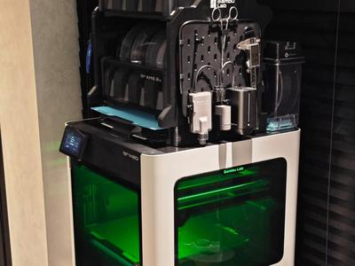 Triple Laser Module Mount with Air Tube Storage Clip (Compatible with IKEA Pegboard)