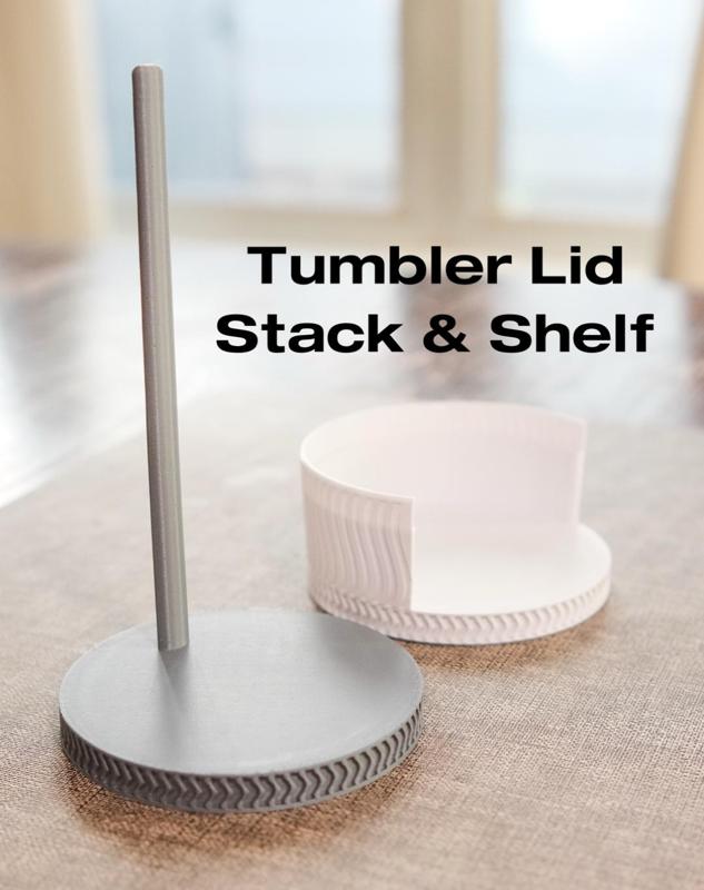 Tumbler Lid Stack & Shelf