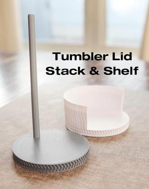Tumbler Lid Stack & Shelf