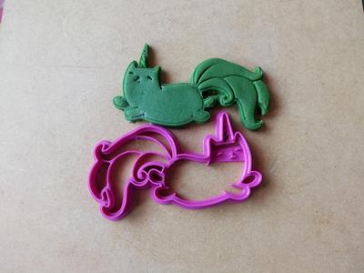 Unicorn Cat cookie cutter