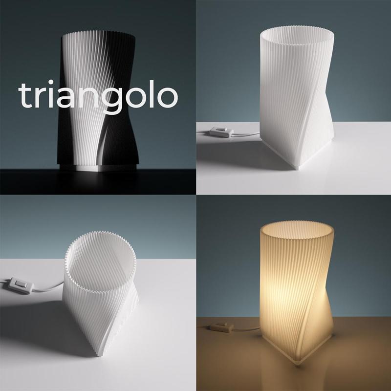 Triangolo Desk Lamp - No supports - 1.0mm nozzle - Fast print