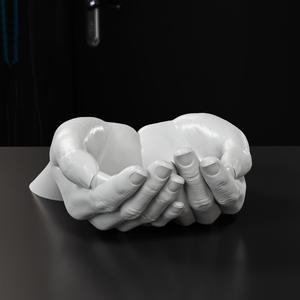 Hand plant flower pot