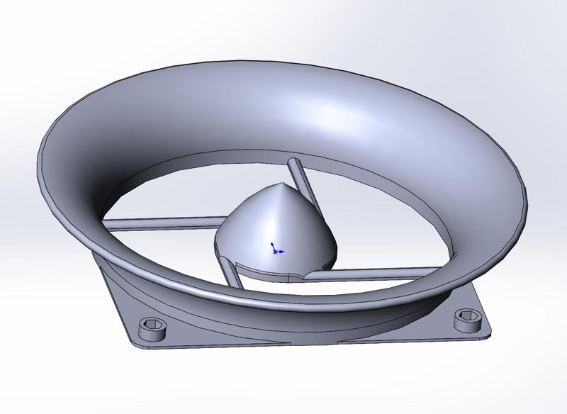 Better inlet profile Noctua 120mm fan duct