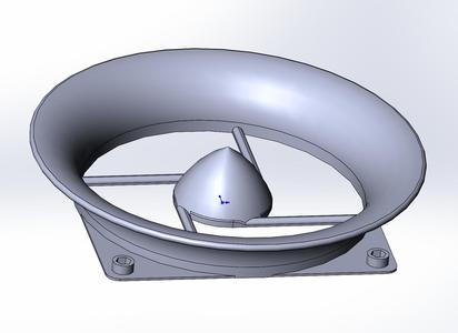Better inlet profile Noctua 120mm fan duct