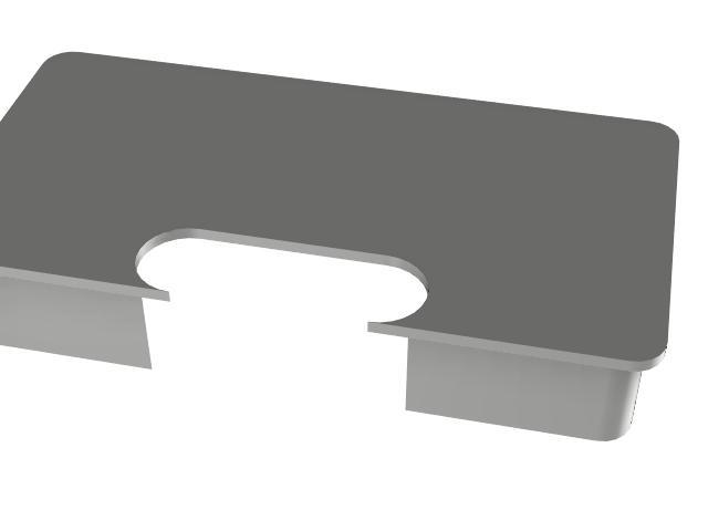Cable TV channel cover 55x110 full parameric