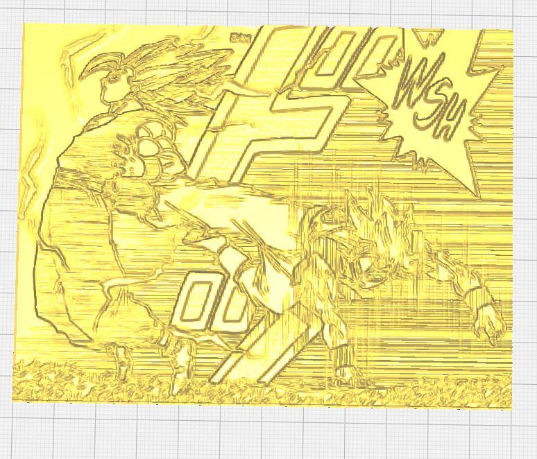 Ultra Instinct vs Beast lithophanes