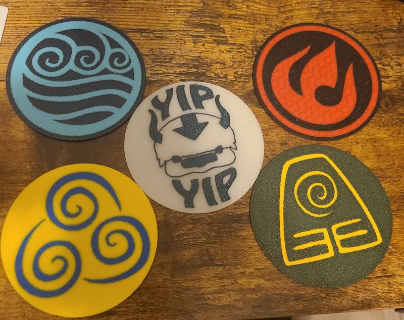 Avatar Element Coasters 