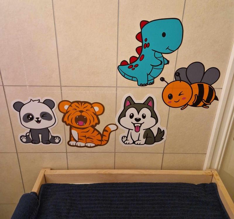 Cute animal stickers for wall/window pack 1