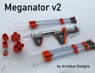 Nerf Meganator v2 - High Flow Swappable Barrel Blaster