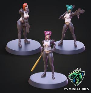 Cyberpunk Scrapper Girl Bundle