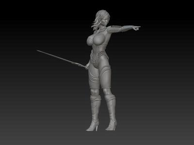 SEXY WARRIORS - EROTIC MINIATURE 75 MM SCALE