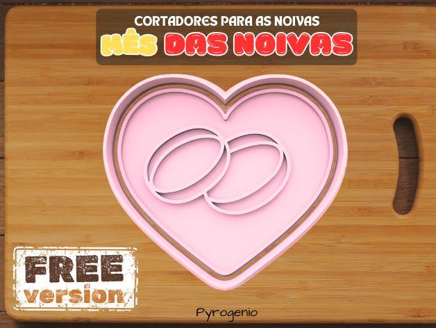 Bridal Month Heart Cookie Cutter