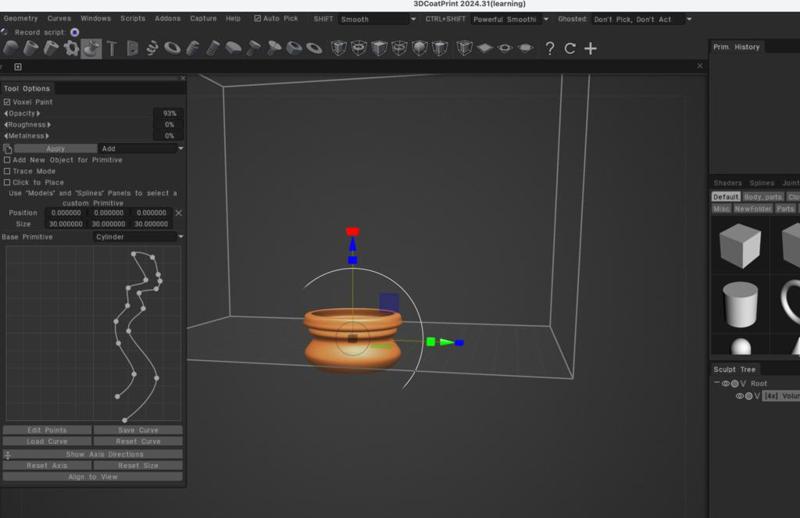 Bowl,Vase,Pot - Created with 3DCoatPrint using Lathe Tool.