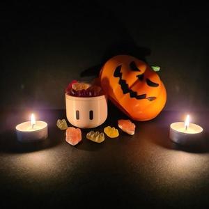Mario mushroom pumpkin stash container