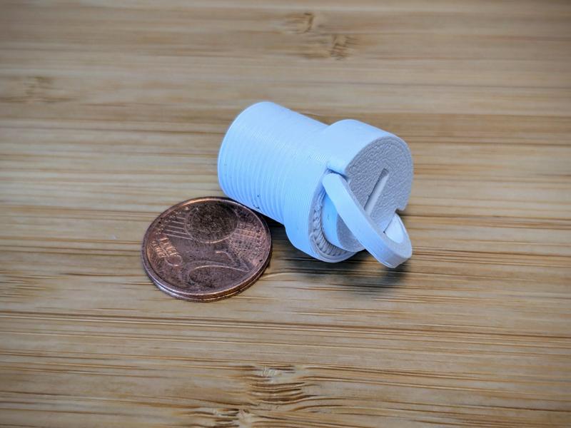 5/8" (16mm) Microphone Screw With Print In Place Handle