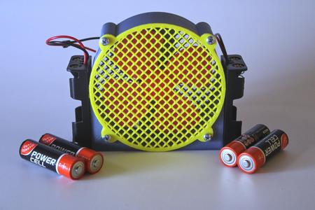 Battery-Powered Cyberpunk Desk Fan